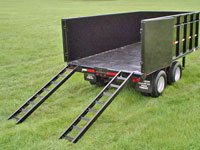 Single Axle Utility Trailer w/Flatbed, Johnson Trailer, Colfax Wisconsin