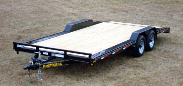 102″ wide car hauler trailer