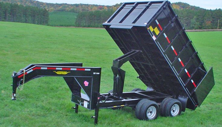 Heavy Gooseneck Hydraulic Dump Trailer - Johnson Trailer Co.