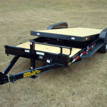 7 Ton Equipment Gravity Tilt Bed Trailer - Johnson Trailer Co.