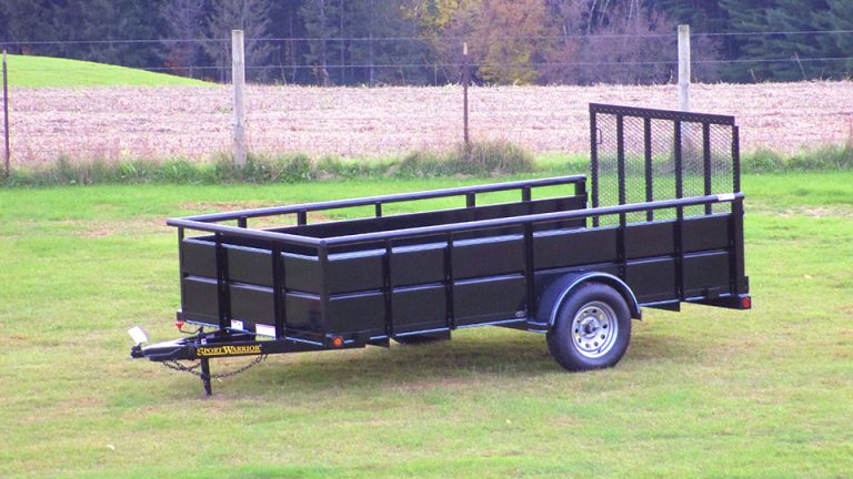 Single Axle Utility Trailer w/Hi-Sides - Johnson Trailer Co.